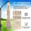 KESSER® Alu Ampelschirm Sonnenschirm + Abdeckung Ø300 cm / Produktbild-Vorschau 6