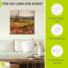 ARTland Leinwandbild Mohnblumen und Zypressen Größe: 50x50 Produktbild-Vorschau 2