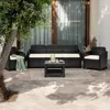 Grand Soleil Positano divano da giardino in rattan tavolino Anteprima dell’immagine prodotto 2