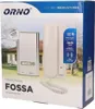 The image shows the packaging of a doorphone system, with a depiction of the product and its components against a background of a house and trees. Náhled obrázku produktu