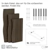 LAMO Manufaktur 3 Stück Wandregal aus Holz mit unsichtbarer Produktbild-Vorschau 4