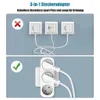 3X 3-Fach EU Steckdosenadapter,3-fach Rund Mehrfachstecker Produktbild-Vorschau 8