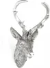 Hirschgeweih 10 Ender in Silber Hirschkopf Wand Deko Jagd Produktbild-Vorschau 1