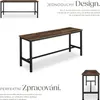 2 lavice Fairfield - Průmyslové dřevo tmavé, rustikální Náhled obrázku produktu 4