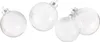 Weihnachtskugeln Glas mit Federn gefüllt 7cm, 4er Set- Klar Produktbild-Vorschau 5