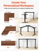 VEVOR - Piètement de bureau réglable en hauteur en forme de Voir les images du produit 3