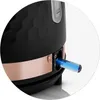 Close-up of the base of a black electric kettle with copper accents, showing a water level indicator and an on/off switch. Náhled obrázku produktu