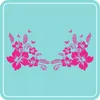 Aufkleber - Autoaufkleber-Set "Hibiskus Ranke" 2 Stk. je Produktbild-Vorschau 2
