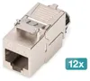 Digitus DN-93816-12, plat, argent, RJ-45, LSA, femelle, Voir les images du produit 1