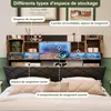 INONEFT Schwebendes Bett 140x200 cm mit RGB LED, Produktbild-Vorschau 5