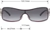 Gil Damen Monoscheiben Sonnenbrille Schwarz Produktbild-Vorschau 6