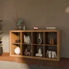 sweeek - Bücherregal Holzoptik 4 Ebenen 8 Stauräume - Produktbild-Vorschau 6