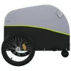 vidaXL Fahrradanhänger Schwarz und Grün 30 kg Eisen Produktbild-Vorschau 7