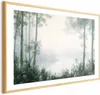 Posterpapier Poster - Forest and Pond in Patinated Green Produktbild-Vorschau 1