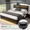 Letto imbottito 140 x 200 cm, con connessione USB, con Anteprima dell’immagine prodotto 5