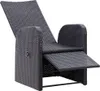 vidaXL 3-dielna súprava Bistro Set s vankúšmi Poly Rattan Náhľad obrázku produktu 6