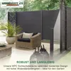 Woodstore24 - WPC Sichtschutzzaun - anthrazit – 4 x Zaun & Produktbild-Vorschau 2