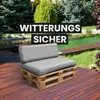 Set de coussins pour palettes / coussins d'assise gris Voir les images du produit 7