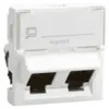 Prise informatique double CAT 6 FTP IP20 blanc MOSAIC Voir les images du produit 1
