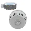 An inflatable hot tub with a floral pattern and its filter housing are shown against a white background. Podgląd zdjęcia produktu
