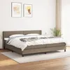 The Living Store Boxspringbett mit Matratze Taupe 200x200 Produktbild-Vorschau 1