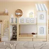 STILVORA Etagenbett 90x200 cm mit Wolken-Bettgitter und Produktbild-Vorschau 6