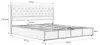 Letto imbottito con contenitore, dimensioni 180x200 cm, Anteprima dell’immagine prodotto 2