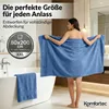 Komfortec 2er Saunatuch Set 80x200 cm aus 100% Baumwolle, Produktbild-Vorschau 2