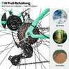 Hiland 26 Zoll Damen Mountainbike, 18 Gänge Federgabel MTB Produktbild-Vorschau 4