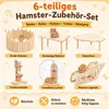 Houten speelset voor hamsters, bestaande uit 6 delen: Productafbeelding-voorbeeld 4