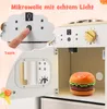 COSTWAY Kinderküche Spielküche mit Zubehör, Schreibtafel Produktbild-Vorschau 5