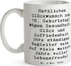 Mr. & Mrs. Panda Trinkbecher Spruch 78. Geburtstag - Weiß - Produktbild-Vorschau 3