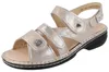FINN COMFORT Gomera Damen Sandale beige silber Nubukleder - Produktbild-Vorschau 1
