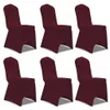 vidaXL Housses de chaises en stretch 12 pcs. Rouge Voir les images du produit 1
