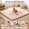 Comomy Baby Spielmatte 127x127cm Einfarbig Leder Produktbild-Vorschau 2