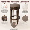Barhocker Holz drehbar, gepolstert, Retro Design  Barhocker Produktbild-Vorschau 4