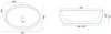 Rea Aufsatzwaschbecken Meryl Oval White Gold Produktbild-Vorschau 2