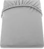 A folded gray fitted sheet. Produktbild-Vorschau