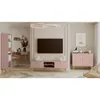 NATURA Bibliothèque 180cm Rose Pastel Scandi Boho Dos 18mm Voir les images du produit 2
