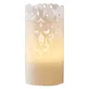 Star Trading Clary LED Kerze Wachs weiß 15cm Rankendesign Produktbild-Vorschau 1