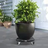 Okrúhly vozík na rastliny Ø 40-54 cm nosnosť 200 KG čierny Náhľad obrázku produktu 2