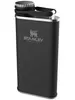 A black Stanley flask with a silver lid and base, shown against a white background. Podgląd zdjęcia produktu