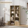 EUGAD Bücherregal mit 5 Fächern, mit 1 Tür, aus MDF, Produktbild-Vorschau 8