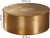 WOHNLING Couchtisch 75x31x75 cm Aluminium Beistelltisch Produktbild-Vorschau 3
