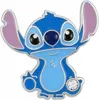 A close-up studio shot of a Stitch character pin. Produktbild-Vorschau