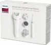 The image shows the retail packaging of a Philips Beauty Set, featuring the product and its various attachments. Produktbild-Vorschau