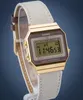 A close-up shot of a Casio digital watch with a fabric strap. Voir les images du produit