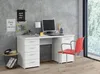 Schreibtisch - 145 x 60 cm - Weiß matt - 1 Tür - 4 Produktbild-Vorschau 2
