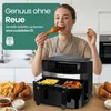 Emerio Doppelte XXL-Heißluftfritteuse 2400 W – 10 Liter – Produktbild-Vorschau 5