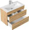 Badmöbel Waschplatz "Portus 700 SlimLine" 70 cm Eiche Gold Produktbild-Vorschau 3
